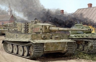 1/35 German TIGER I ''Otto Carius Battle of Malonovka'' ~  Dragon #6888 +bonus