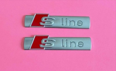 2015-1018 AUDI Q3 QUATTRO U8 FRONT LEFT RIGHT SIDE FENDER S-LINE EMBLEM OEM