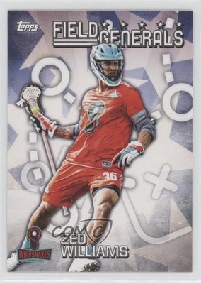 2022 Topps Premier Lacrosse League Field Generals Zed Williams #FG-11 0h1