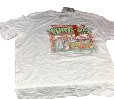 Nickelodeon Men's Teenage Mutant Ninja Turtles Pizza T-Shirt Primark Sz XL New