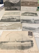 1900-1915 Rare Steamship Steamliner Passenger Ships Postcard Lot