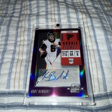 2018 Panini Contenders Optic Rookie Ticket Auto Kurt Benkert Purple /99 (AU, RC)