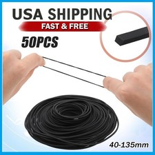 50 PCS Square Rubber Drive Belt Replacement For Cassette Player Recorder Repair
