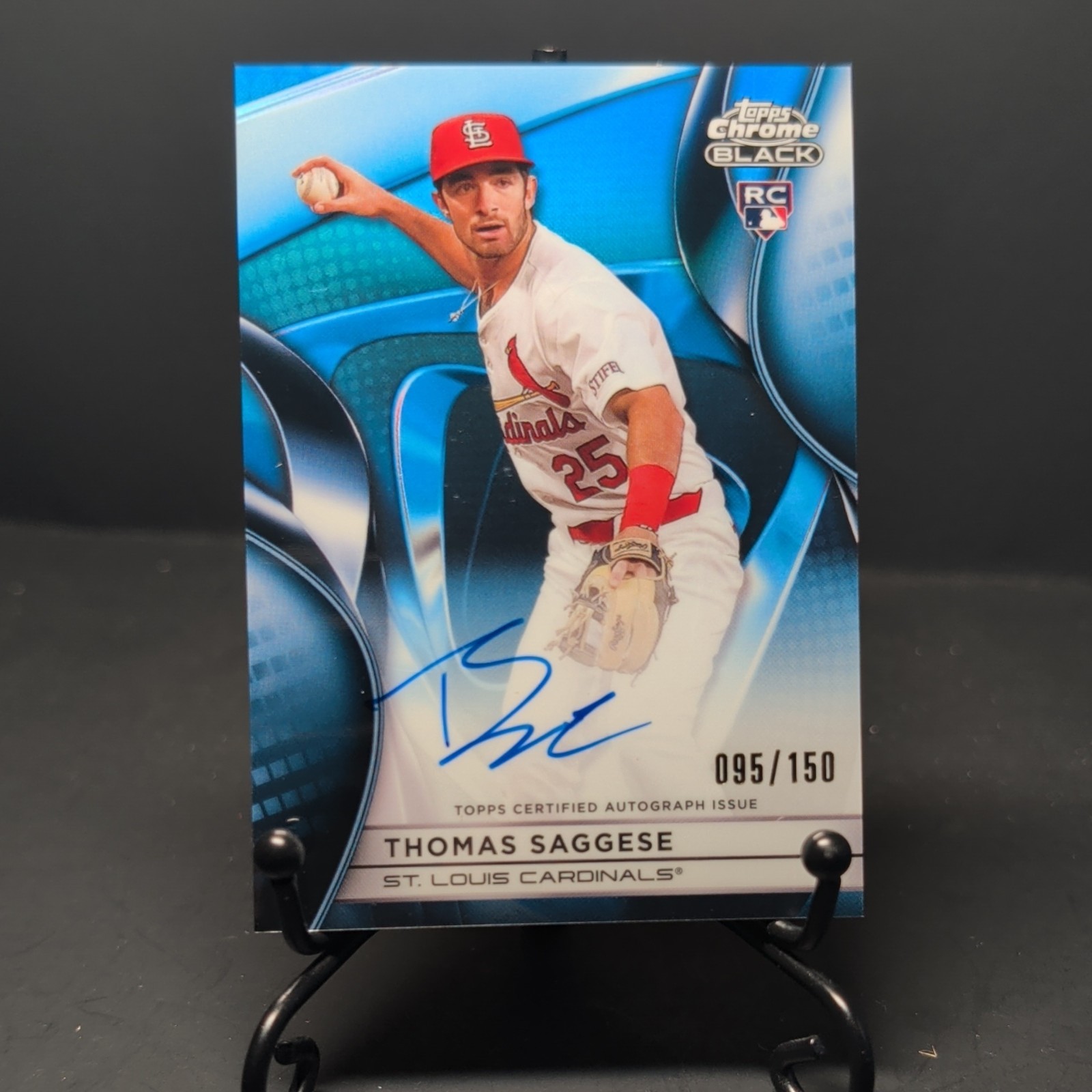 2025 Topps Chrome Thomas Saggese /150 auto rookie #CBA-TSA 