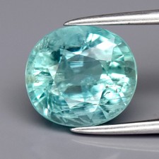  2.64ct 9x8.2mm Oval Natural Bluish Green Emerald - Nigeria Gemstone