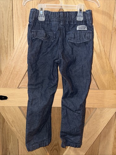 OshKosh B’gosh Denim Company Kids Blue Jeans Size 4 Stretchy Adjustable Waist - Picture 2 of 9