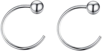 3Mm Kugel Ohrringe 925 Sterling Silber Creolen Ohrstecker Huggie Creolen Knorpel