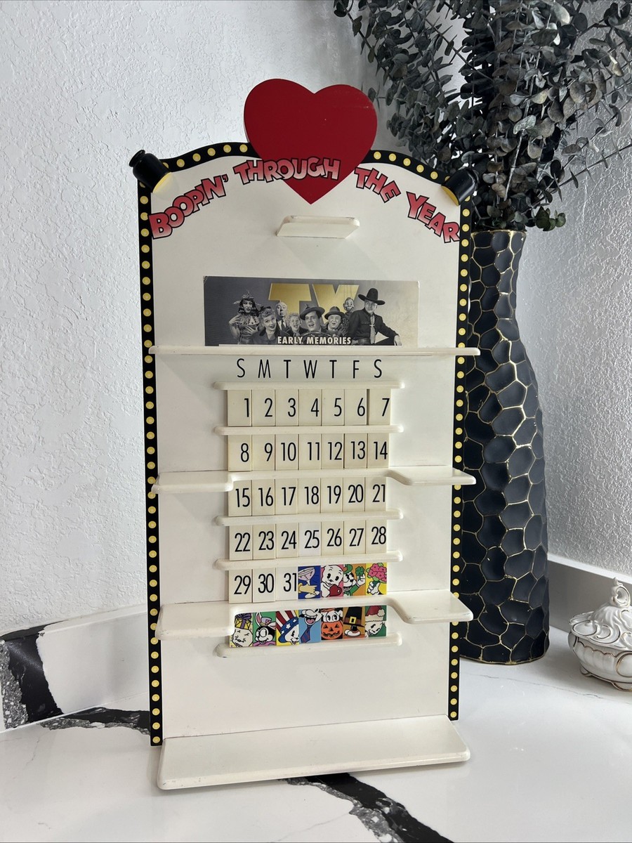 Danbury Mint Betty Boop Boopin Through The Years Wall Calendar No