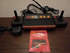 Atari Flashback 8 Video Game System  2 Controllers - Black - Used