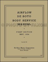 Soto Luftdurchfluss KöRper Reparatur Manuell 1934 Auch 1935 1936 DeSoto Shop Se