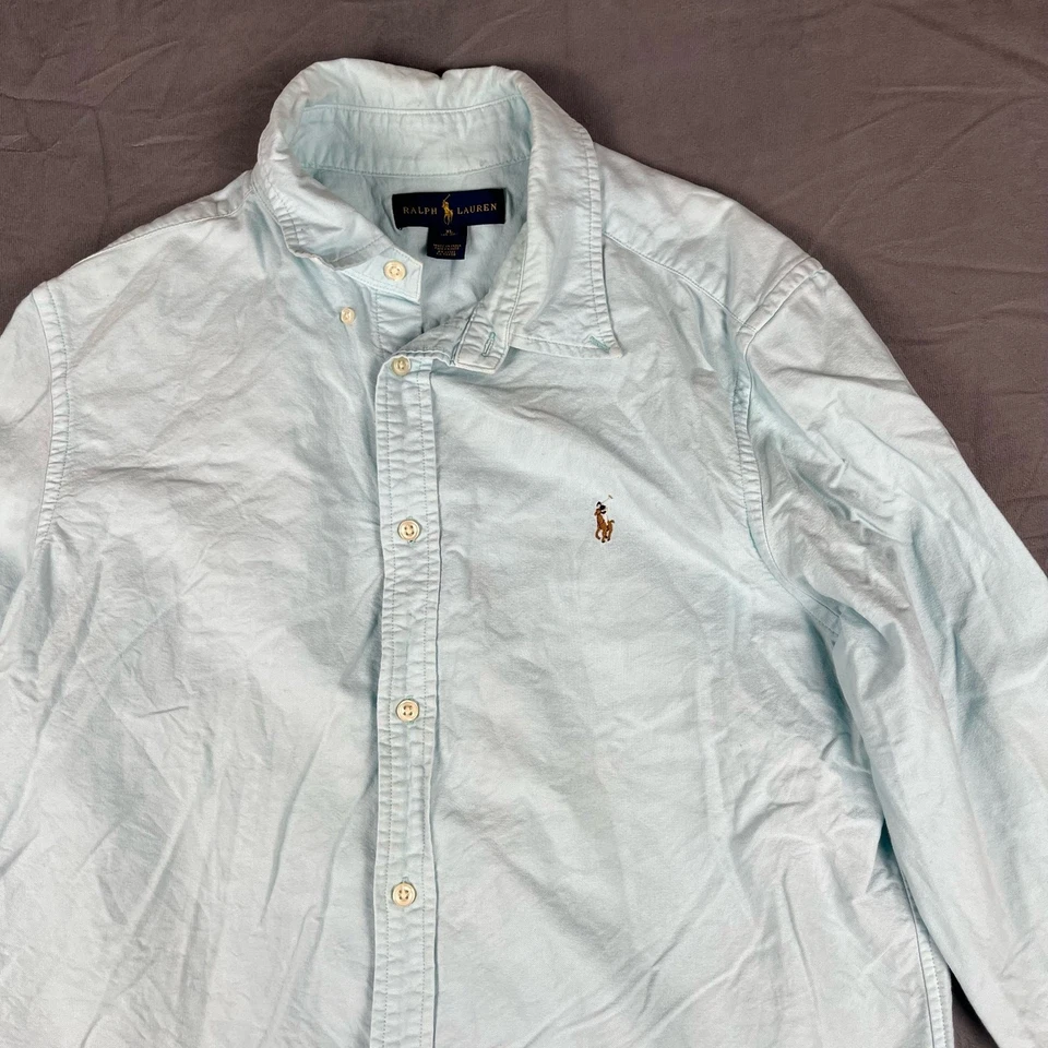 Polo Ralph Lauren Flesh Pony Niños’ XL Grueso Abotonado Preppy Lona Academia Foto 3 de 4