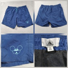 Disney Parks Mickey Mouse Swim Trunks Mens XL Blue Sunglasses