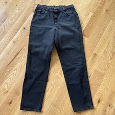 EUC Lee Riders Women's Relaxed Fit Jeans Size 16 M Lagoon Black Straight Leg