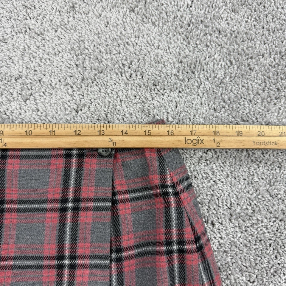 Falda De Colección Y2K The Limited Lana Para Mujer 12 Cuadros Preppy Academia Hecha en Italia Foto 3 de 4