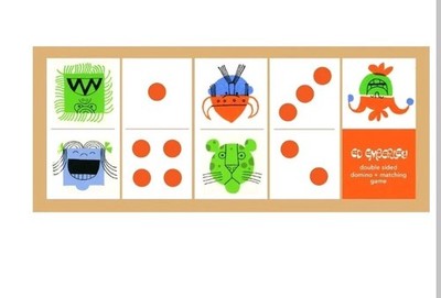 Ed Emberley Double-Sided Domino + Matching Game New