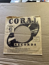 1 Company Sleeve Only Coral Unbreakable 45 Rpm