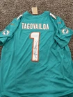 Tua Tagovailoa Autographed Nike Authentic Football Jersey Fanatics COA NFL