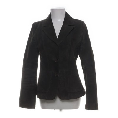 Pescara, Ledersacko, Größe: 42, Grau, Leder/Polyester, Fischgräte, Damen #nTa