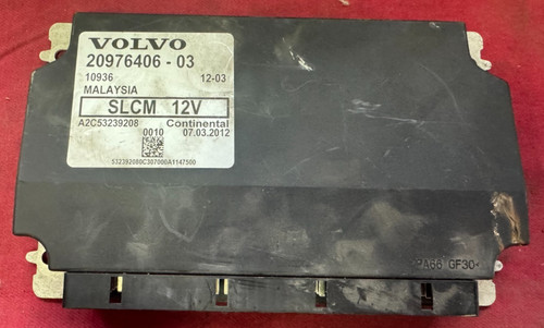 2012 VOLVO LIGHT CONTROL MODULE SLCM 20976406-03, A2C53239208  VIN # 133903