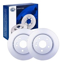 2x HELLA PAGID BREMSSCHEIBEN Ø300mm HINTEN passend für MERCEDES CLS E-KLASSE GLK