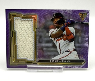 2020 Topps Triple Threads - Ronald Acuña Jr. #SJR-RAC Amethyst/27 (MEM) Braves