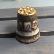 Thimble Porcelain The Last Supper