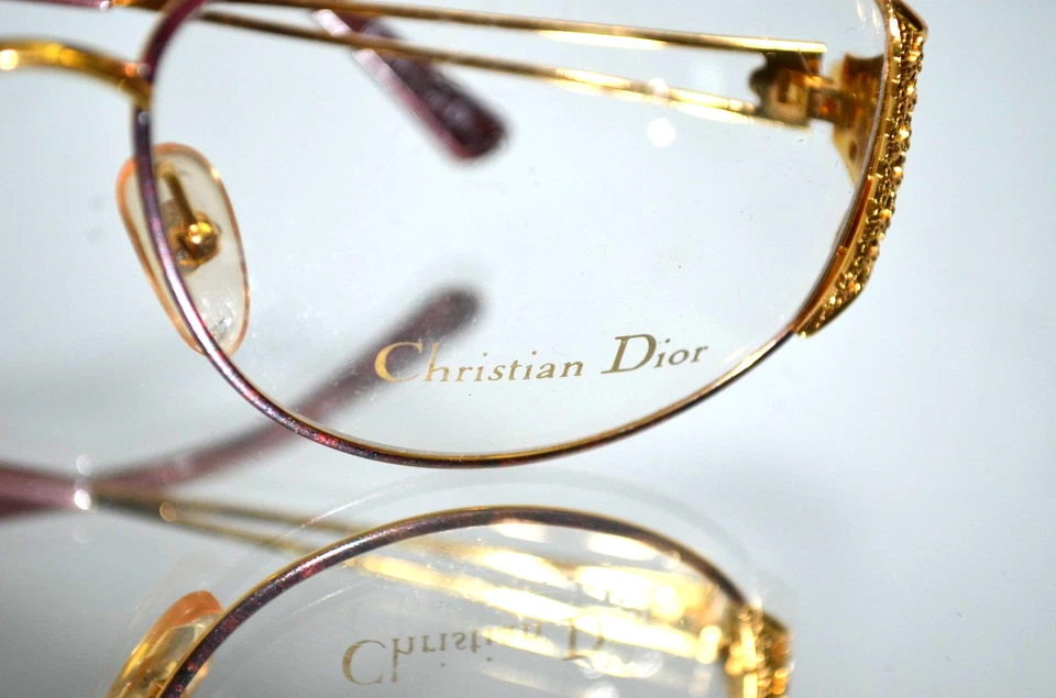 КРАСИВЫЕ солнцезащитные очки/очки Christian Dior в золотой/бордовой оправе металлические CD 2881 - Изображение 3 из 4