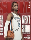 SHAI GILGEOUS-ALEXANDER SIGNED OKC THUNDER BASKETBALL 11x14 SLAM PHOTO JSA COA