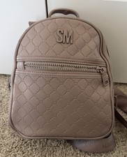 Steve Madden Beige Back Pack Purse With Adjustable Straps