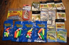 18 Pks Fishing Tackle,Hooks,Lures,Billy Boy Bobbers,Weights,Variety Sizes,NEW,HH