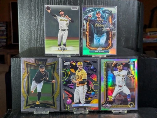 Topps Panini Chrome Select Paul Skenes Rookie Pirates 5 Card Lot 2024-2025