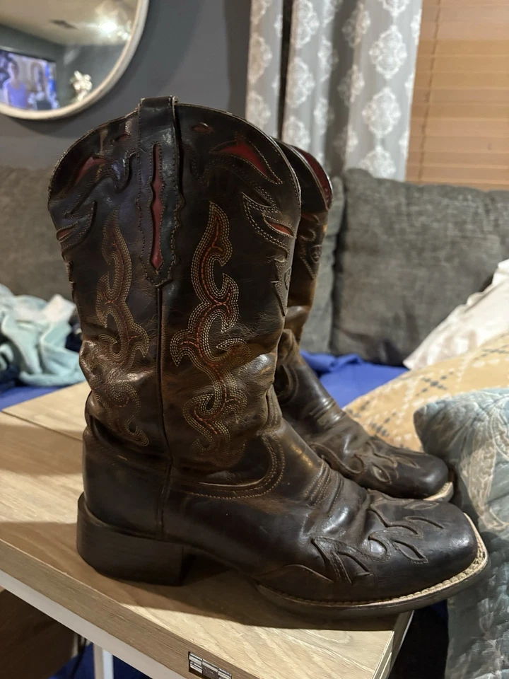 Ariat Women's Size 9 B Sidekick Square Toe Boots Leather ATS - Image 2 of 4