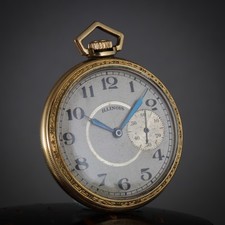  1917 ILLINOIS BURLINGTON 12S 21J GOLD FLD MENS POCKET WATCH GRADE 275 USA