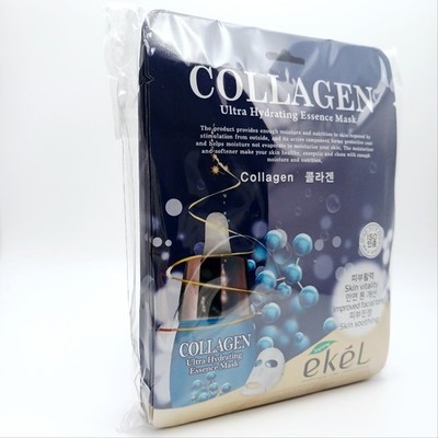 EKEL Collagen Mask Pack 10pcs 1set