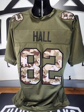 Dante Hall Autographed Kansas City Chiefs Custom Salute to Service Jersey BAS