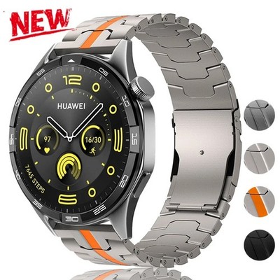 22mm Steel Strap for Huawei GT5 Samsung Galaxy Watch3 Gear S3 Titanium