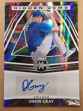 DREW GRAY 2022 Panini Elite Extra Edition Baseball HIDDEN GEMS AUTO RC CUBS