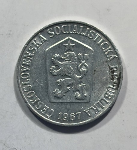 1967 CZECH REPUBLIC-CZECHOSLOVAKIA 5 HALERU LION COIN KM#53