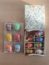 Erzgebirge DDR Dregeno,Ostereier Holz Baumbehang  OVP Ostern,Meißen,VEB,Ulrich