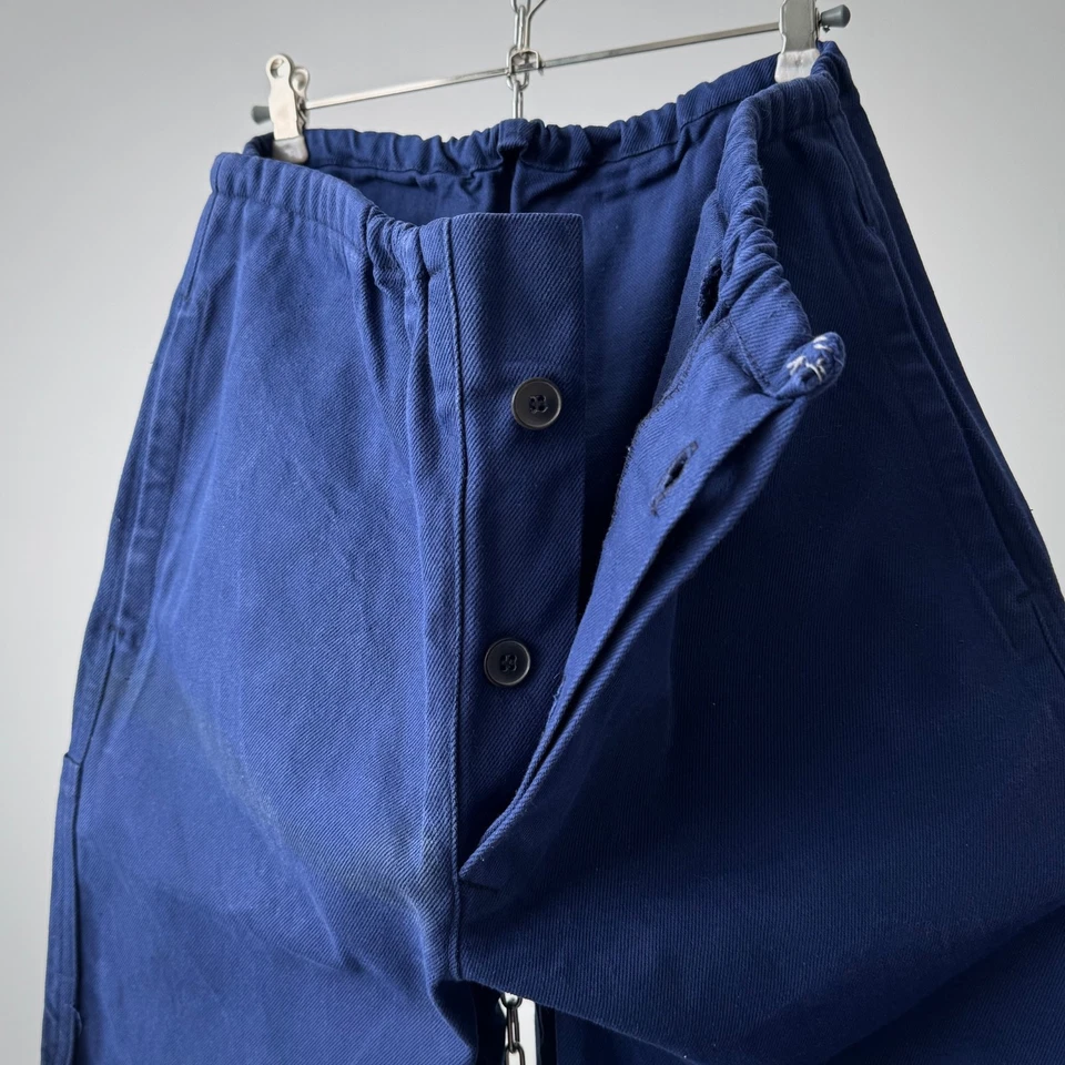 Vintage 80s French Workwear Sanfor Twill Cotton Pants - Image 4 of 4