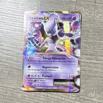 Mewtwo EX 52/108 Evolutions Holo Rare EX 180 HP English 2016