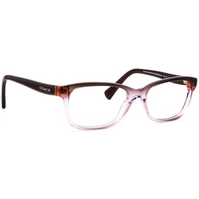 Coach Eyeglasses HC 6089 5401 Purple Brown Gradient/Brown Cat Eye 51[]16 135