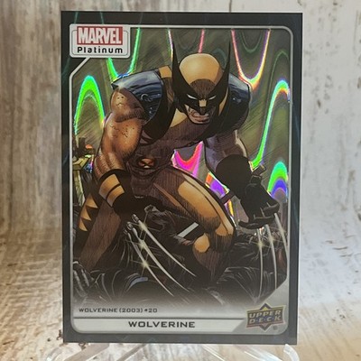 2023 UD MARVEL PLATINUM TEAL WAVE PARALLEL HIGH SERIES WOLVERINE /799