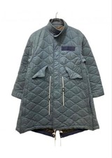 USED SACAI 22AW QUILTED COAT LONG ACCEPTABLE