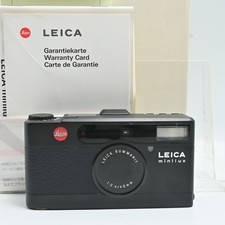 Leica Minilux - Black; Summarit 40mm f/2.4 with case  date back Near Mint 