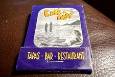 Cafe Noir Tapas Bar Restaurant, SoHo New York City, Full Unstruck Matchbook