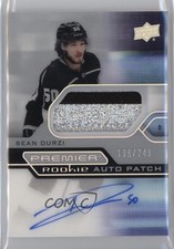 2021 Upper Deck Premier Acetate Rookie 196/249 Sean Durzi #AR-SD Patch Auto 0w3q