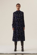 Ganni floral print Georgette Midi Dress Size U.K. 8 excellent condition 