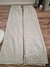 Pair Of JOHN LEWIS - Neutral Curtains - Fully Lined - 90x90"