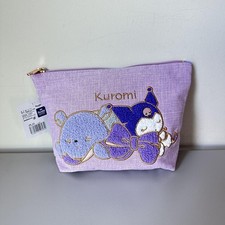 Sanrio Character Kuromi Canvas Cosmetic Bag NWT